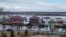 Kazakhstan – spring flood in Kostanay City, the Tobol river. 9 April 2024