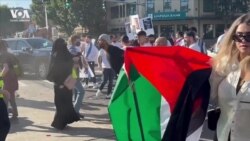 Столкновения участников акции в поддержку Израиля с одной стороны и палестинцев с другой в штате Вашингтон 