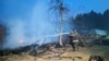 Последствия пожаров в Курганской области