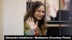 Саша Скочиленко в Василеостровском суде Санкт-Петербурга
