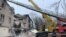 Ukraine. Selidovo. Consequences of the impact. Photo by the State Emergency Situations Service. 16 November 2023