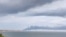 Smoke from a fire in the port of Kavkaz over the Kerch Strait after a Russian fuel ferry was hit. Kerch, Crimea, August 22, 2024