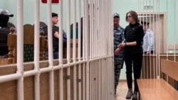 Антонина Мартынова в Новгородском областном суде 16 апреля 2024 года. Фото: "Медиазона"