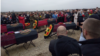 Funeral of mercenaries of PMC "Wagner" in the village of Bakuskaya, Krasnodar Territory