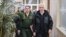 Moscow Mayor Sergei Sobyanin at a single selection point for military service under a contract
