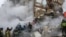 Ukraine. Kharkiv. Consequences of the strike on the city on 23 January
