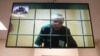 Алексей Горинов выступает в суде по видеосвязи