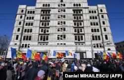 Митинг в столице Молдовы Кишиневе, организованный партией "Шор", 12 марта 2023 года. Фото: AFP