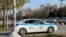 Kazakhstan – The place where opposition rally supposed to be held fenced off. Police cars were seen around. Almaty, 25 November 2023 Tags: police car/opposition rally/prosecution of activists DVK