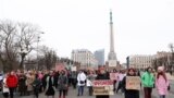 Women's Solidarity March against violence in Riga