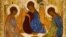 Икона "Троица" работы Андрея Рублева