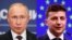 Владмир Путин и Владимир Зеленский