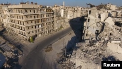 Разрушенные кварталы Алеппо, 27 сентября 2016