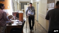 Раненый украинский военный в госпитале во Львове, 1 марта 2022 года. Иллюстративное фото