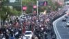 Armenia-An awareness protest action under the slogan of 'Resistance Movement' started from the statue of Garegin Nzhdeh heading to the streets of Yerevan, Armenia,27April,2022