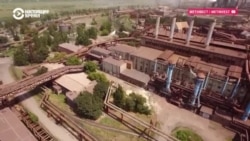 Завод "Азовсталь" в Мариуполе. До и после прихода российских войск 