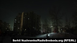 Ночь в Киеве без электричества, январь 2026 года
