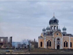 Пострадавшая после взрыва 6 марта 2022 года в центре города Малина Житомирской области Покровская церковь