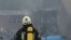 UKRAINE -- A fire in a warehouse near Kyiv. March 8, 2022
