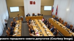 Заседание Красноярского городского совета депутатов