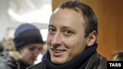 Тимофей Кулябин после заседания суда в Новосибирске по делу "Тангейзера", март 2015 года
