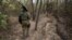 Ukraine -- Soldiers of the Armed Forces of Ukraine at the forefront in the Donbass, war, jfo, 12 October 2020