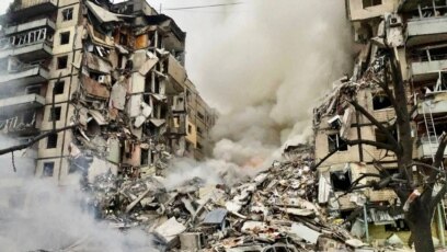 Россия ударила ракетами по Днепру. Разрушены здание СБУ и многоэтажный дом,  пострадали девять человек