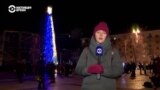 "Елки военного времени" поставили во многих украинских городах 