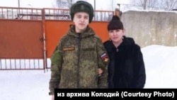 Татьяна Колодий с сыном Вадимом