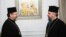 Предстоятель УГКЦ митрополит Святослав (слева) и предстоятель ВЦУ митрополит Киевский и всея Украины Эпифаний, 24 декабря 2022 года