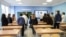 MOSCOW, RUSSIA - SEPTEMBER 26, 2022: A teacher conducts a lesson 'Talking of What Matters' 