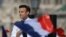 France's President and LREM candidate for re-election Emmanuel Macron speaks during an election campaign meeting in Marseille.