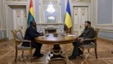 UKRAINE – resident of Ukraine Volodymyr Zelenskyi and President of Guinea-Bissau Oumar Sissou Embalo (left). Kyiv, October 26, 2022