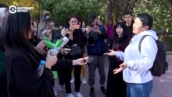 В Бишкеке прошел марш в поддержку независимых СМИ