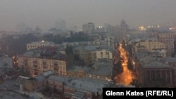Киев в дыму, 3 сентября 2015 года