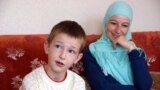 Crimea, Miriem Kuku and her son Bekir, crimean tatars, hizbut-tahrir