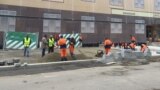 Russia Moscow Migrants in Different Locations, Construction Sites, Metro Stations, Stores August 2016