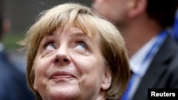 Ангела Меркель на саммите в Брюсселе. 7 июля 2015