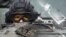Russian military and satellite, collage