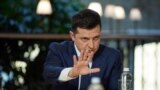 UKRAINE - President of Ukraine Volodymyr Zelenskyy during the press conference, Kyiv, November 26, 2021