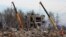 Разрушенное здание ПТУ, где дислоцировались российские военные. Макеевка, Донецкая область, Украина. 4 января 2022 года