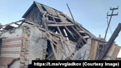 Фото разрушенного здания из телеграм-канала губернатора Белгородской области Вячеслава Гладкова