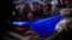 UKRAINE – President of Ukraine Volodymyr Zelenskyy during a visit to the city of Bakhmut with a Ukrainian flag with inscriptions, which was handed to him by the defenders of the city. Bakhmut, Donetsk region, December 20, 2022