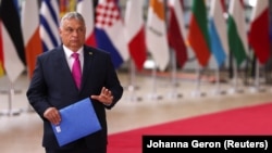 Виктор Орбан на саммите ЕС в Брюсселе в мае 2022 года. Фото: Reuters