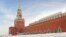 The Moscow Kremlin on a winter day. Russia