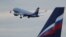 Aircraft takes off at Sheremetyevo International Airport outside Moscow