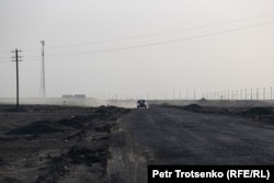 Трасса Атырау – Астрахань. Атырауская область, 4 мая 2021 года