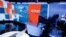 POLAND / BELARUS - A logo of the Poland-based Belsat news television channel is pictured at their studio in Warsaw, Poland. 3NOV2021