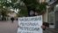 Russia -- Astrakhan -- Activists rallied agains closing of Memorial -- 14Nov2021