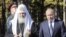 RUSSIA – Patriarch Kirill of Moscow, Russia's President Vladimir Putin. Russia's Defence Minister Sergei Shoigu, and Valery Gerasimov, Chief of the General Staff of the Russian Armed Forces, from left. Mocow Region, 19Sep2018